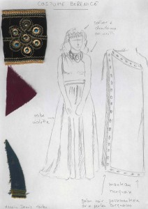 Maquette costume Bérénice